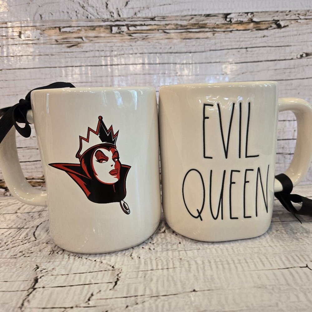 Rae Dunn Disney Snow White "Evil Queen" double sided Mug NWT
